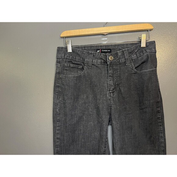 Lee Jeans Womens 8 Short Gray Classic Fit Mid Rise Straight Leg Stretch Denim - Picture 4 of 10